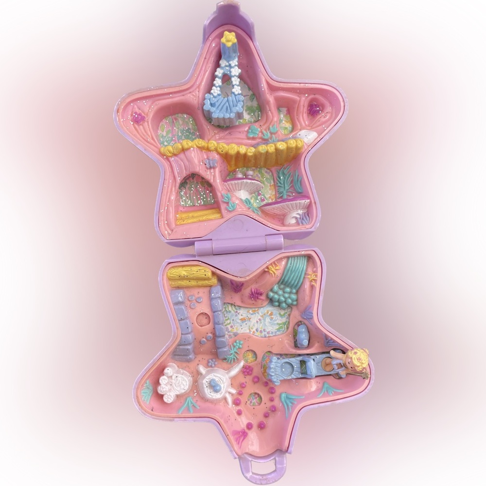 Vintage Blue Bird Polly Pocket 1992: Fairy Fantasy Compact Playset